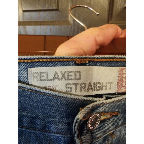 LEVI LEVIS 559 RELAXED STRAIGHT MEN'S JEANS SIZE 38x34 RED TAB - Picture 4 of 4